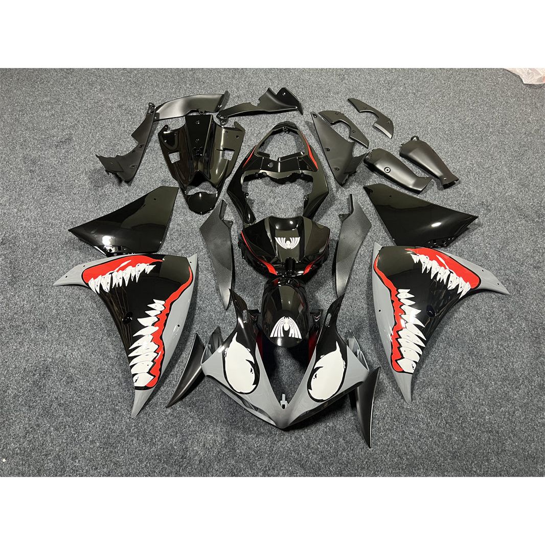 2012-2014 Yamaha YZF 1000 R1 Shark Red&Black Fairing Kit