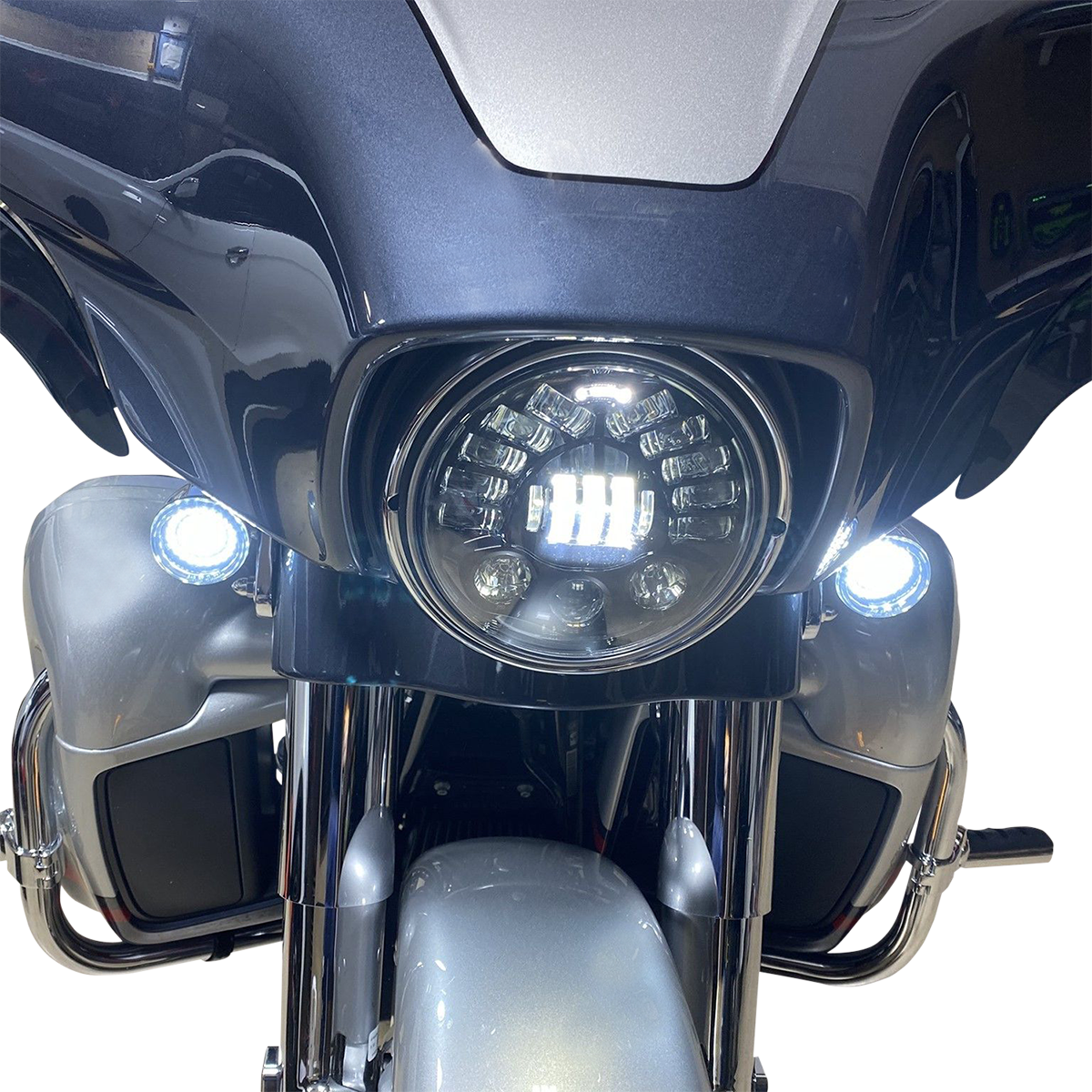 Custom Dynamics - 2014-2023 Indian - 7" Adaptive Headlamp - Chrome