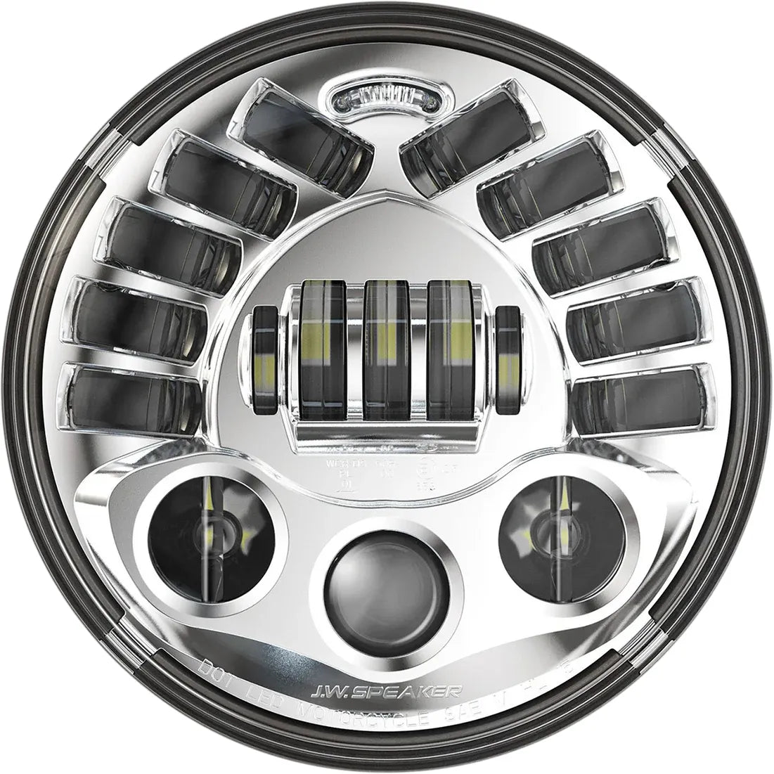 Custom Dynamics - 1984-2022 Harley Davidson Adaptive Headlight w/ Harness Adapter - 7"