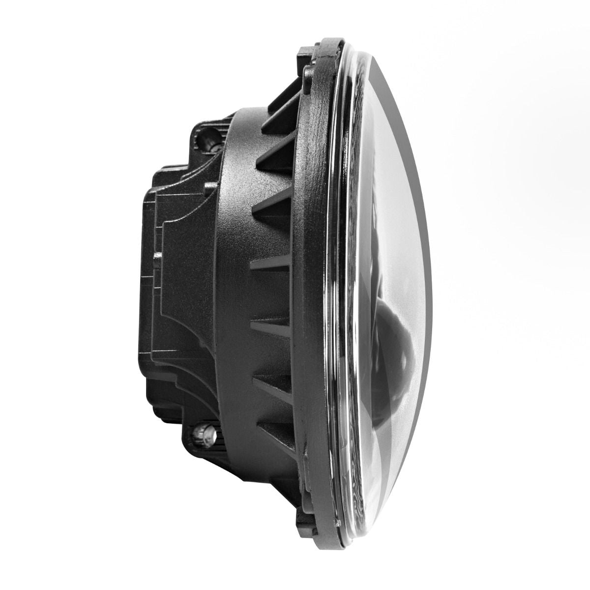 HogWorkz - 7" LED Black Headlight For Harley Softail 2018-2025