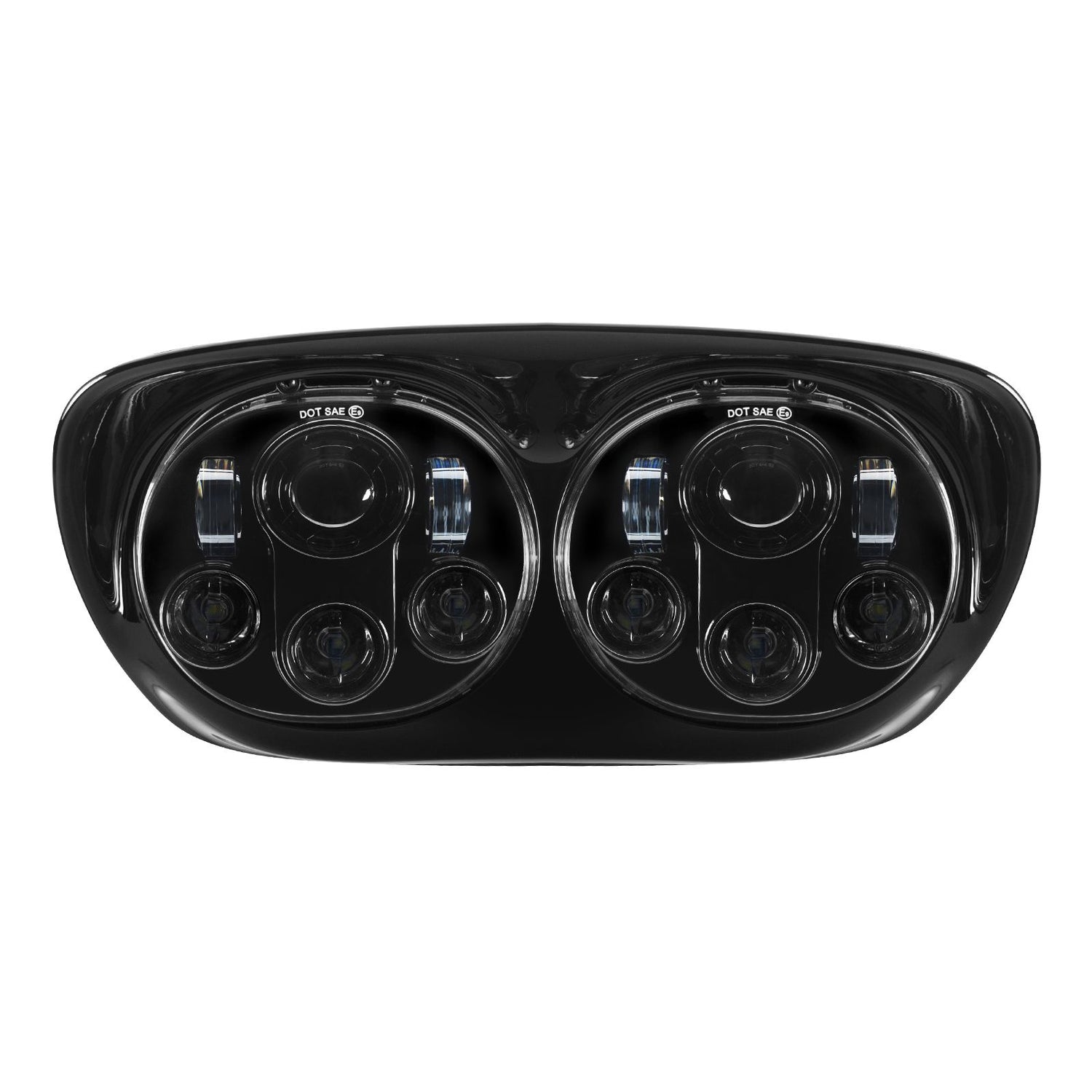 Hogworkz - Dual LED Blackout Headlight for Harley Road Glide 1998-2013