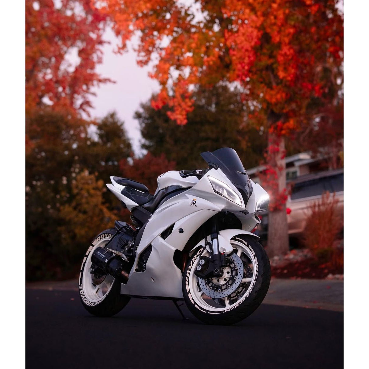 2008-2016 Yamaha YZF 600 R6 Pearl White Fairing Kit