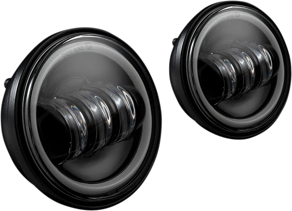 Custom Dynamics - Universal Fitment - ProGLow 4.5" Led Passing Lamps w/ Color Changing Halo