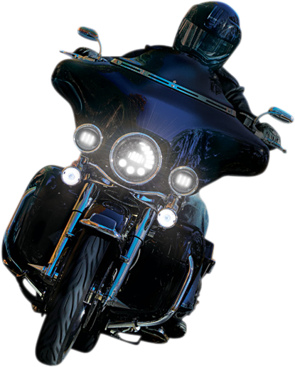 Custom Dynamics - 1994-2013 Harley Davidson - 7' Adaptive Headlight w/ Mounting Ring