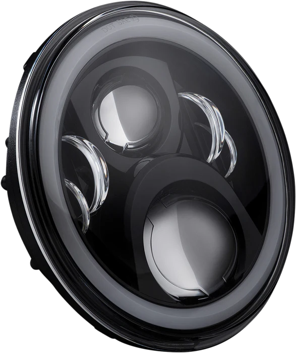 Custom Dynamics - 1994-2013 Harley Davidson - ProGLow 7" LED Headlamp w/ Mounting Ring