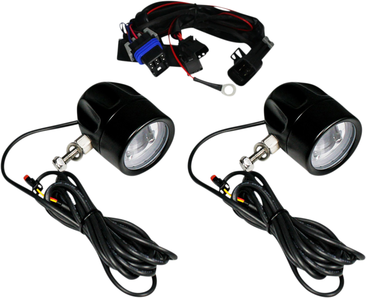 Custom Dynamics 2020-2023 Indian - ProBEAM® LED Halo Fog Lamps - Black