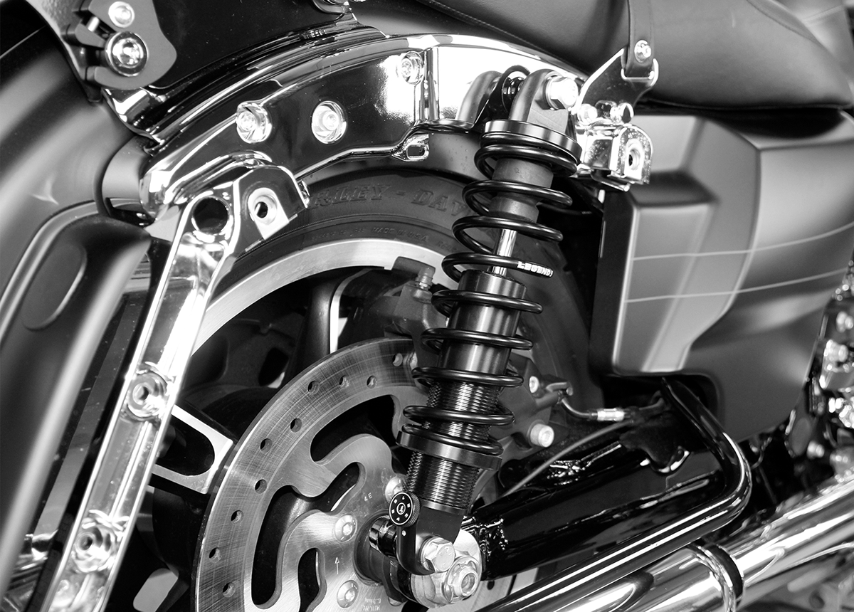 Legend Suspension - 1999-2024 Harley Touring Models - REVO-A 13" Black Shocks