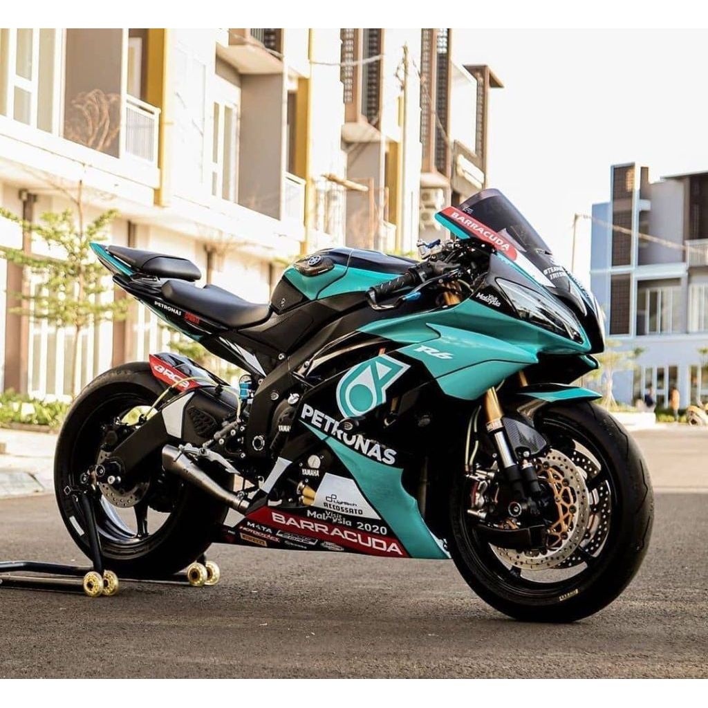 2006-2007 Yamaha YZF 600 Green&Black Petronas Fairing Kit