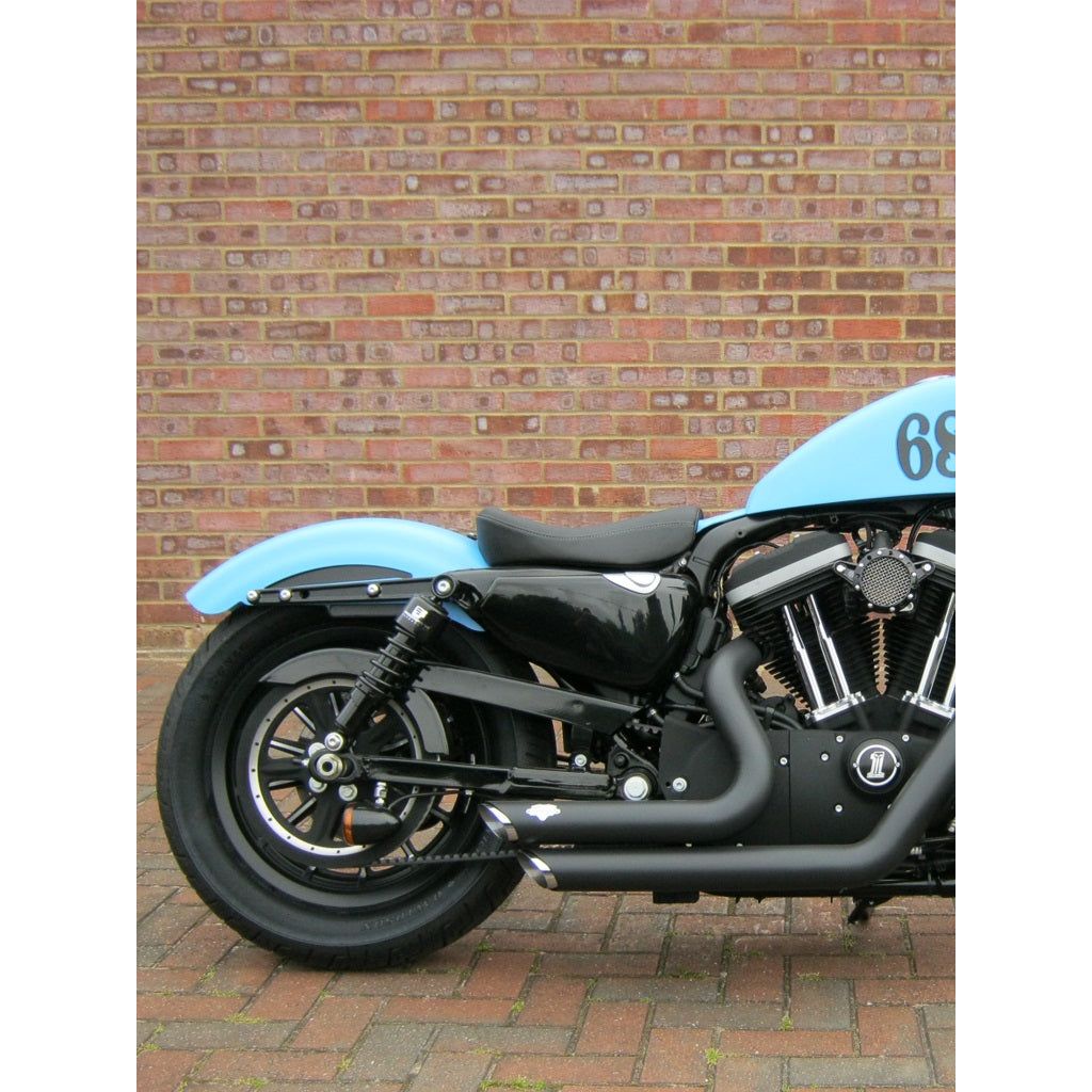 Harley-Davidson FLHR | FLHT | FLHX | FLTR 2006-2023 - Progressive 412 Series Black Heavy-Duty 12" Shocks