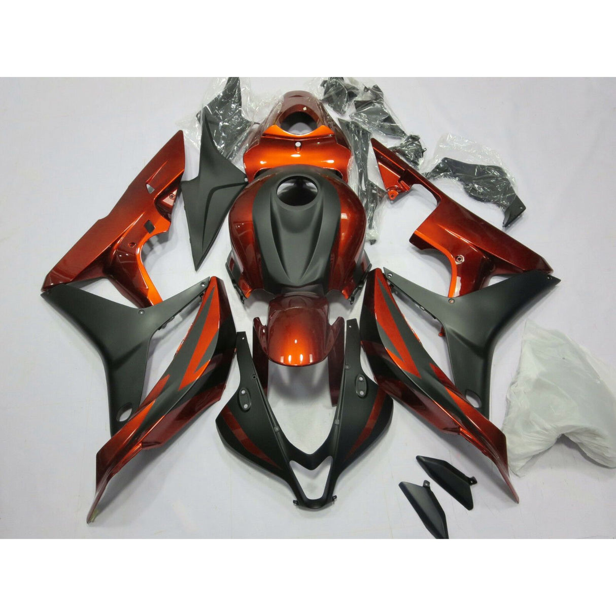 2007-2008 CBR600RR Honda Fairing Orange&Black Kit