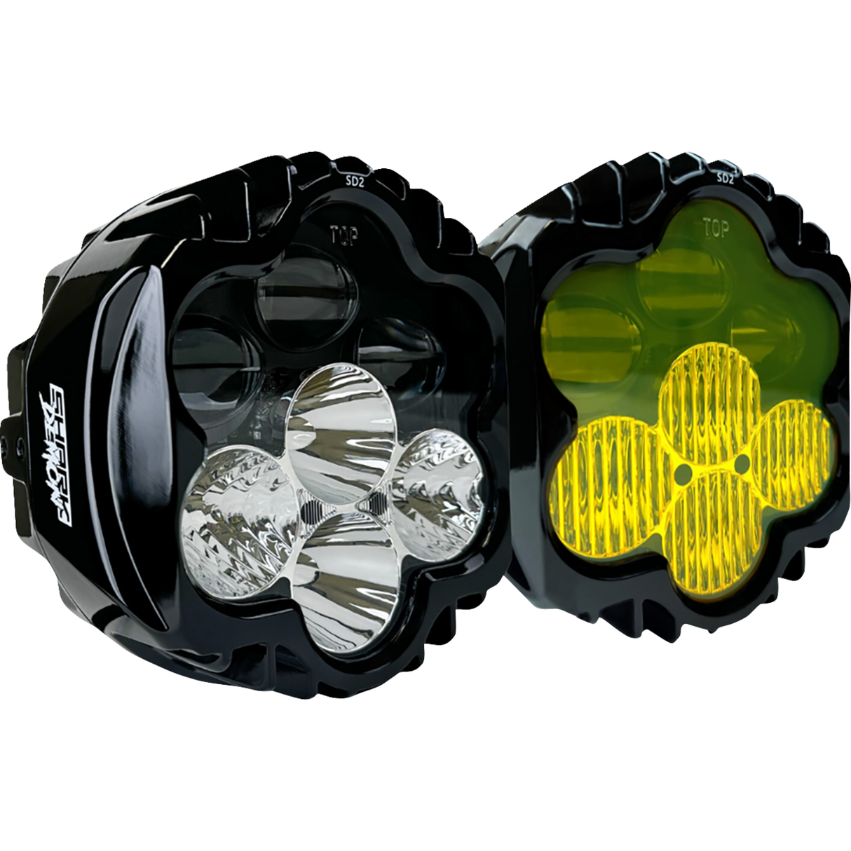 Custom Dynamics - 2015-2025 Harley Road Glide - Shark Demon Headlight and Fog Lamp Combo Kit