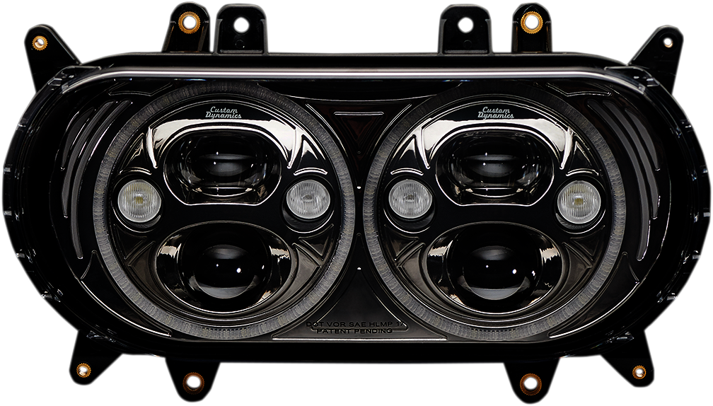 Custom Dynamics - 2015-2024 Harley Davidson RoadGlide - TruBeam Led Headlight w/ Auxiliary Turn Signals