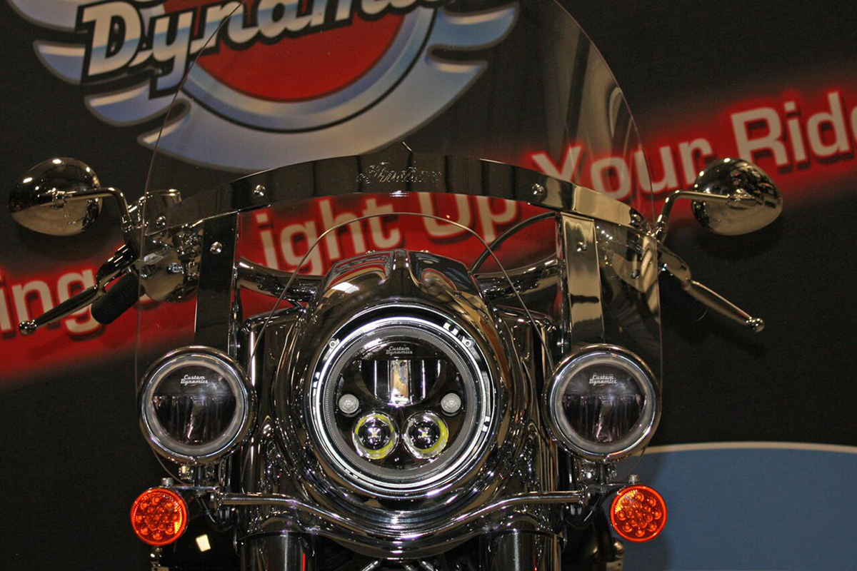 Custom Dynamics - 2015-2021 Indian - 7" TruBEAM Headlamp - Black