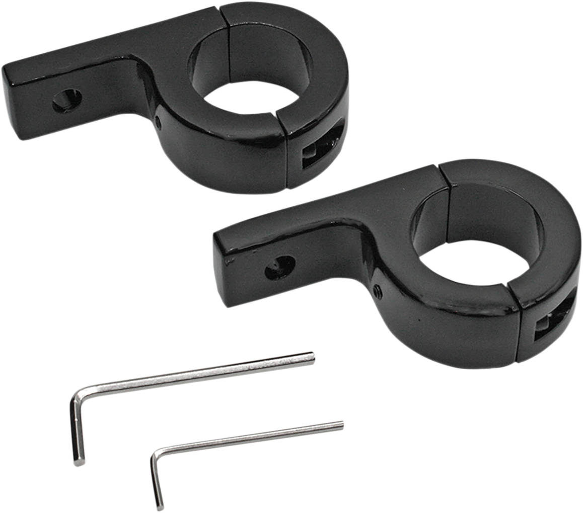 Custom Dynamics - ProBEAM® Accessory Mounting Clamp Kit for 1-1/4" Tube - Gloss Black