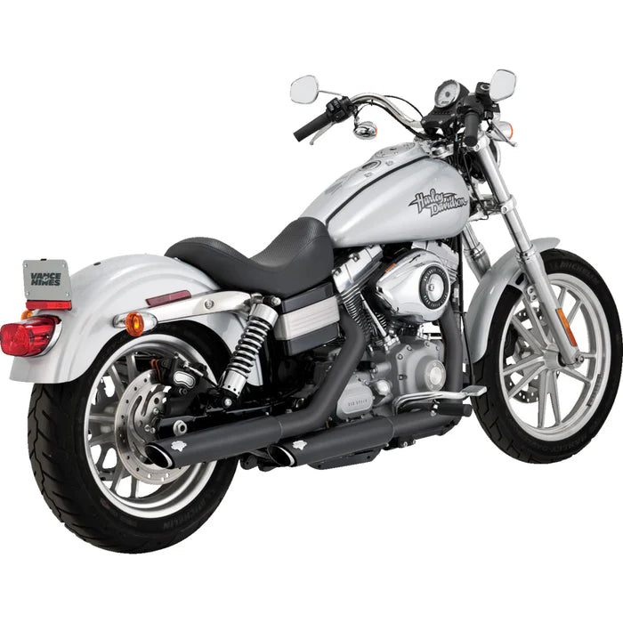 Vance & Hines 1991-2009 Harley Davidson Dyna 3In Slip-Ons Black Slip-On Exhaust