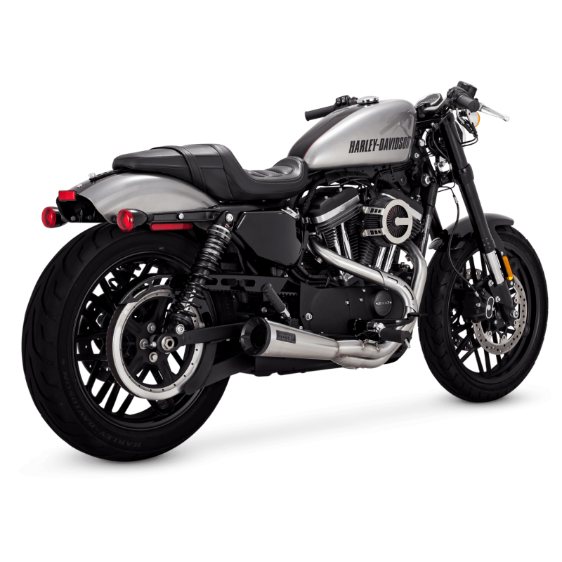 Vance & Hines Stainless 2-into-1 Upsweep PCX Full System Exhaust Brushed Harley Davidson Sportster 2014-2022