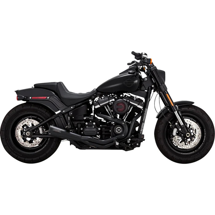 Vance & Hines Stainless 2 Into 1 Upsweep PCX Full System Exhaust Black Harley Davidson Softail Heritage | Street Bob 2018-2023