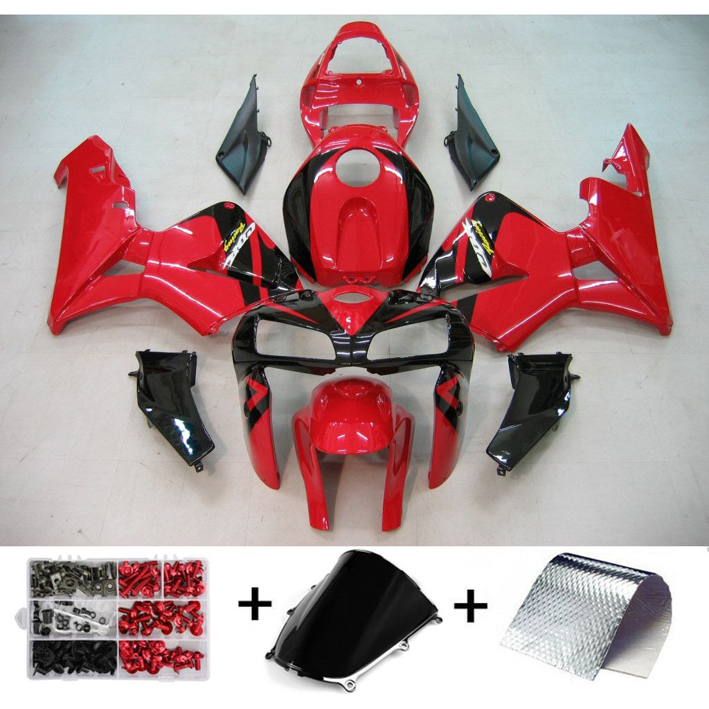 2005-2006 CBR600RR Honda Fairing F5 Red Kit
