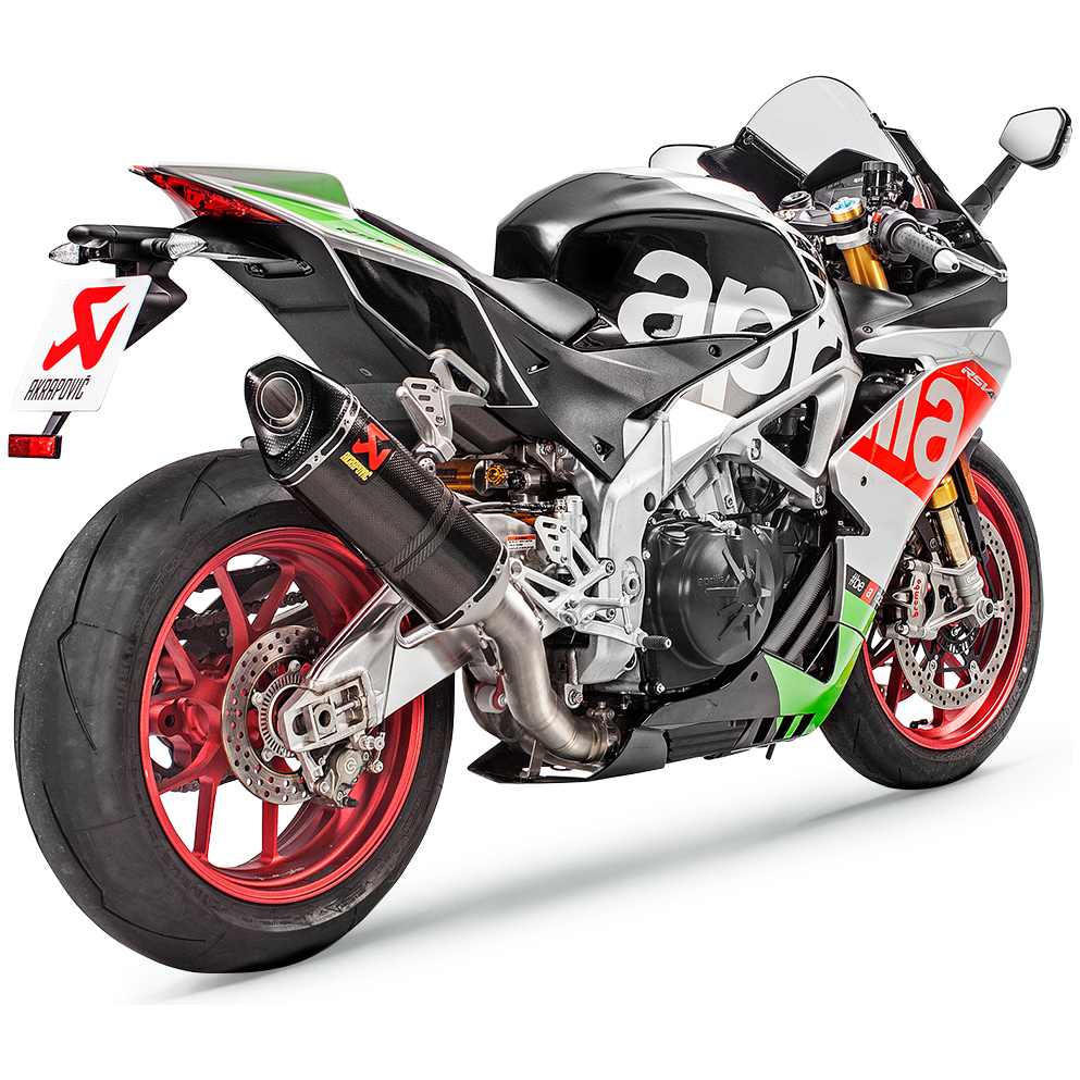 Akrapovic Slip-On Exhaust - 2017-2021 Aprilia RSV4 RR / RF / Tuono V4 1100 RR / Factory
