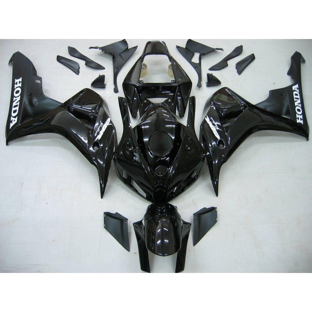 2006-2007 Honda 1000RR Fairing CBR Racing All Black Fairing Kit