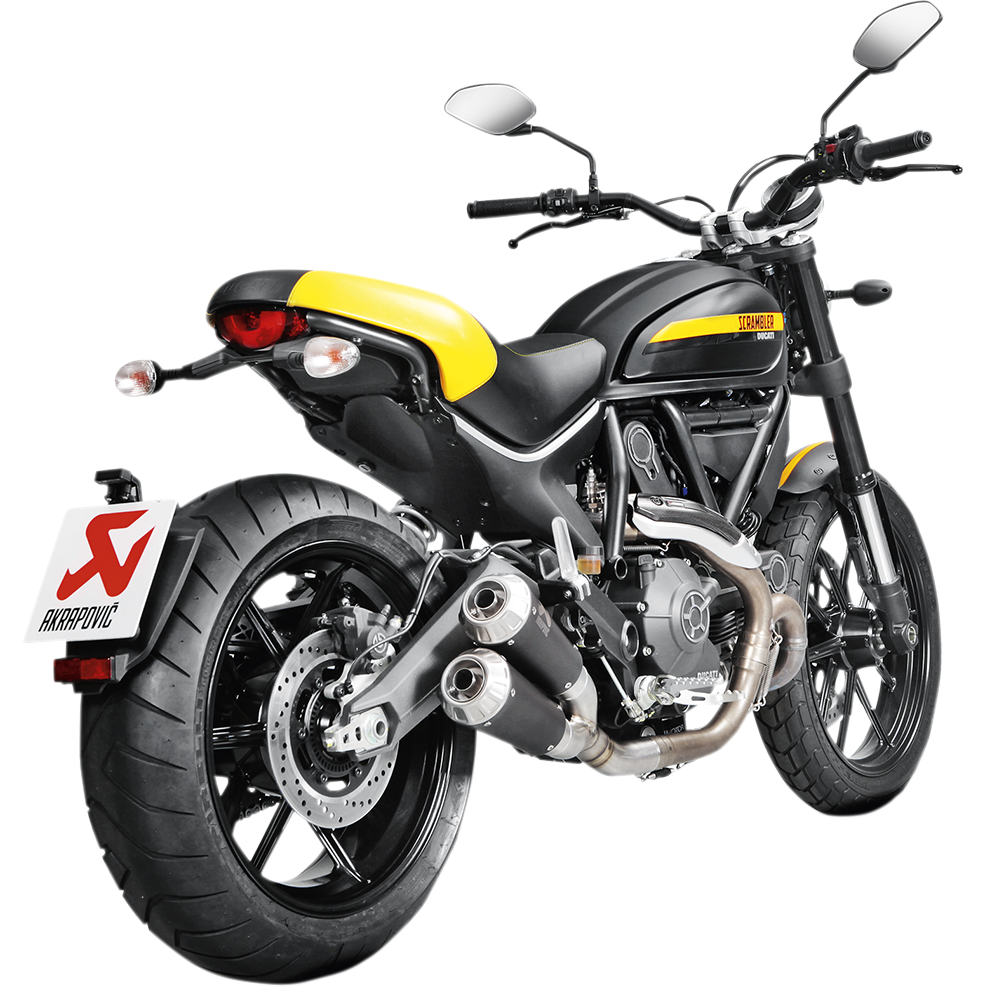 Akrapovic GP Slip-On System - 2017-2023 Ducati Scrambler / Monster 797