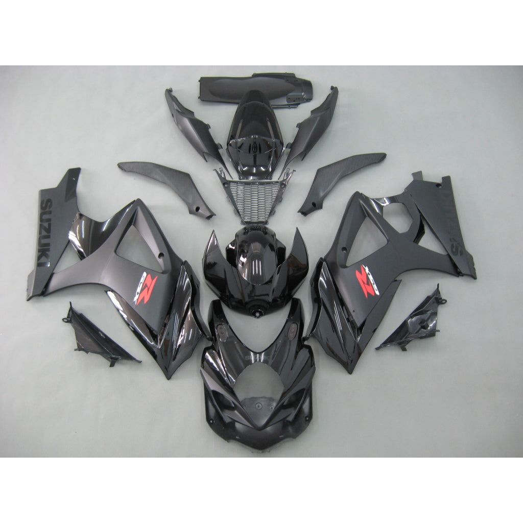 2007-2008 GSXR1000 Suzuki Fairing Black Kit