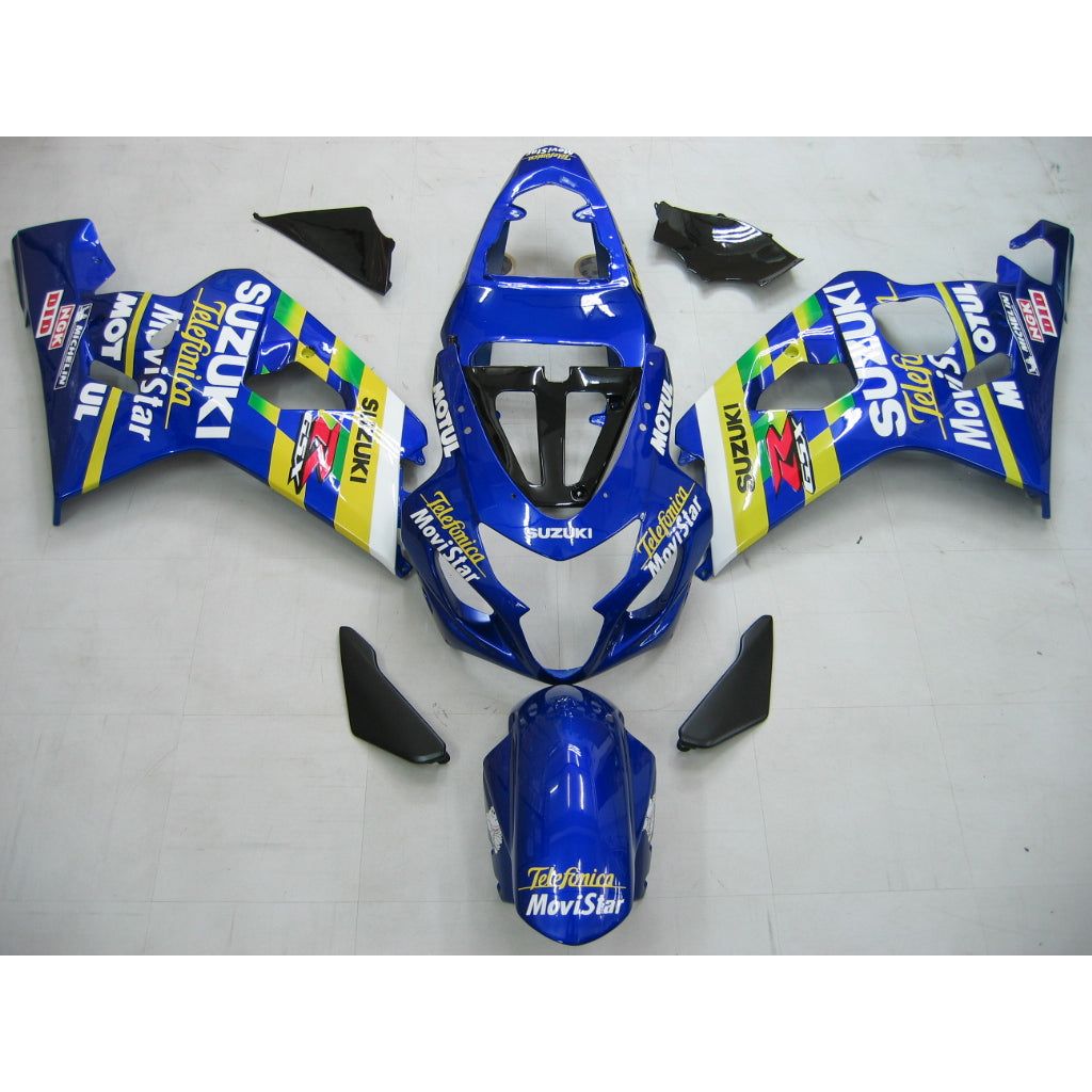 2004-2005 GSXR600/750 Suzuki Fairing Blue Kit