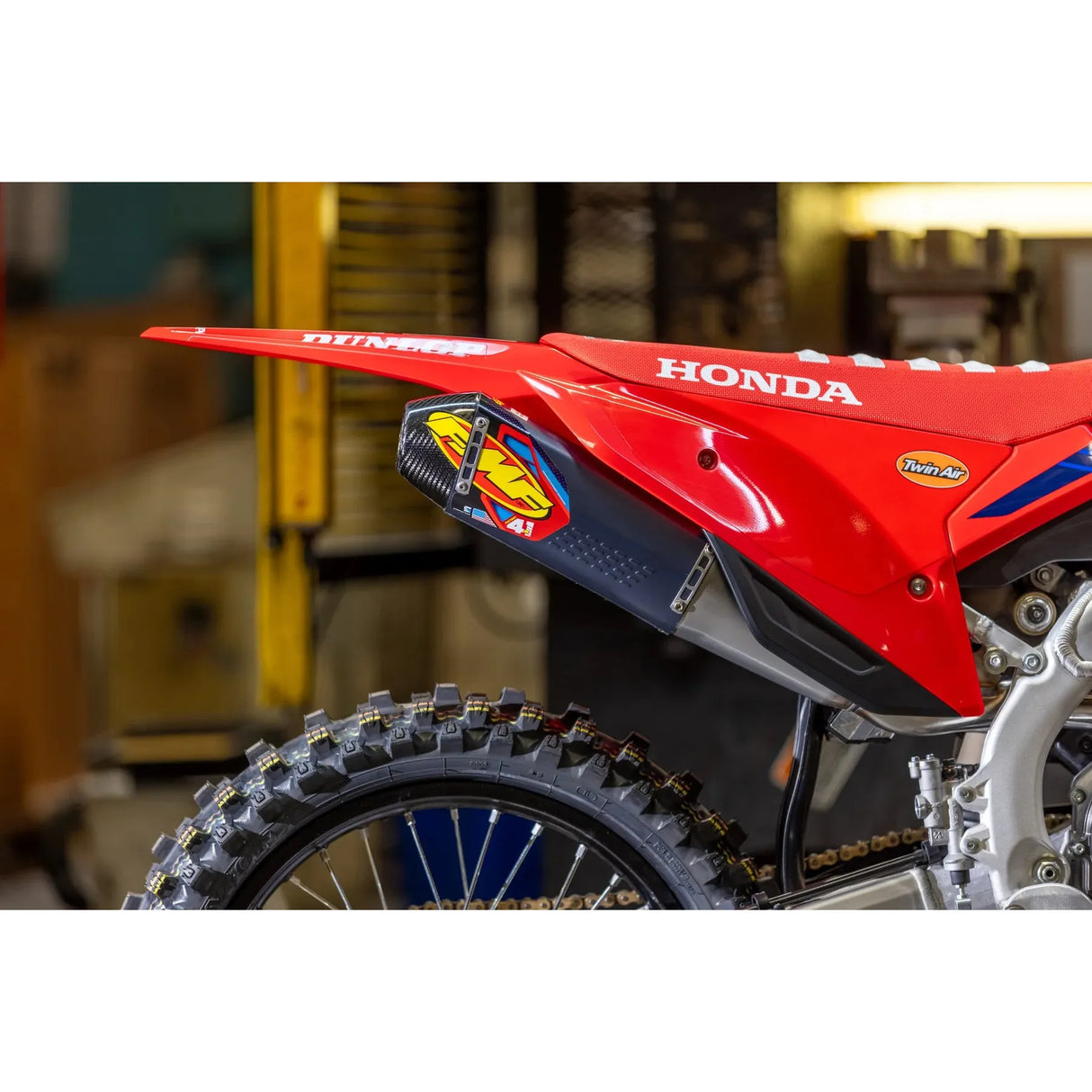 FMF Racing - Honda CRF250R 22-24 SS Aluminum Factory 4.1 RCT SO Muffler w/ R. Carbon Cap