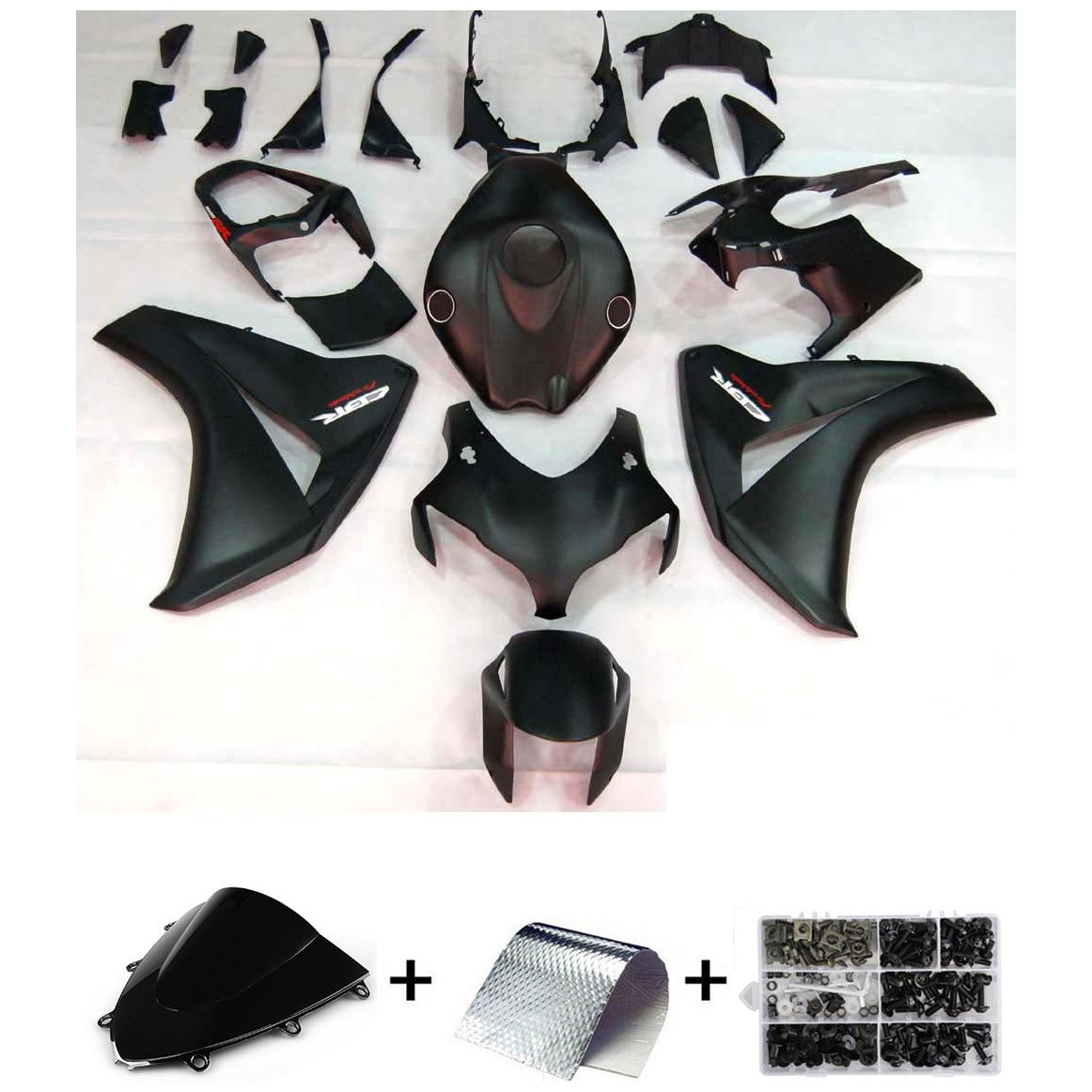 2008-2011 CBR1000RR Honda Matte Black Fairing Kit