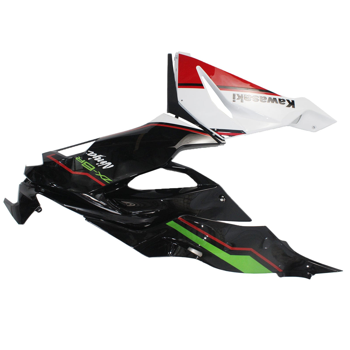 2019-2023 Kawasaki ZX6R Green Black Fairing Kit