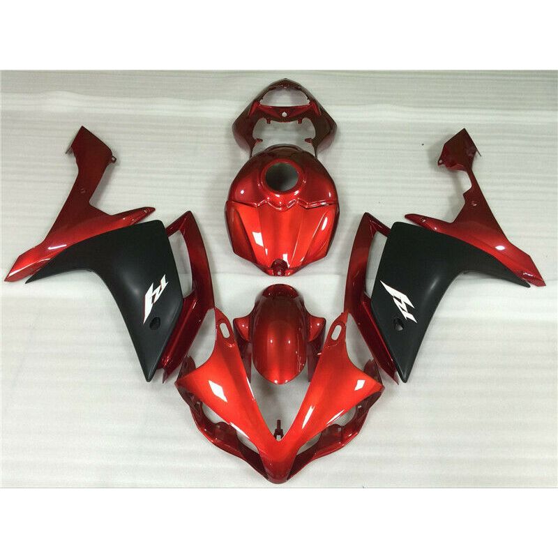 2006-2007 Yamaha YZF R6 Fairing Red Black Fairing Kit