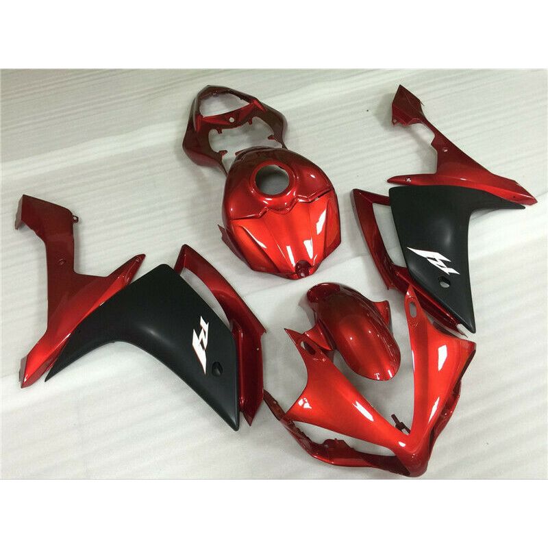 2006-2007 Yamaha YZF R6 Fairing Red Black Fairing Kit