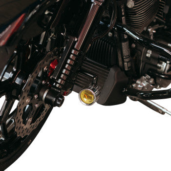 Custom Dynamics - 2014-2023 Harley Davidson ProBEAM® LED Chrome Halo Fog Lights - Yellow Lens