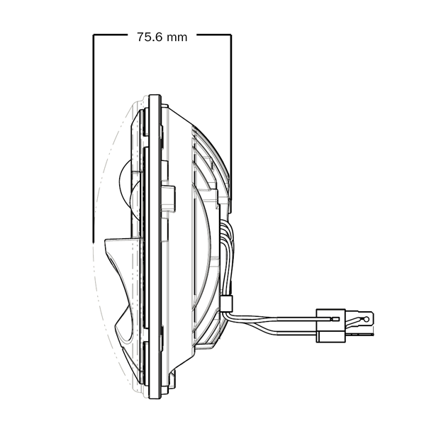 Custom Dynamics - 2000-2024 Harley Davidson FXLRST/FXRST- ProBEAM Headlight Kit - 5-3/4" - Chrome