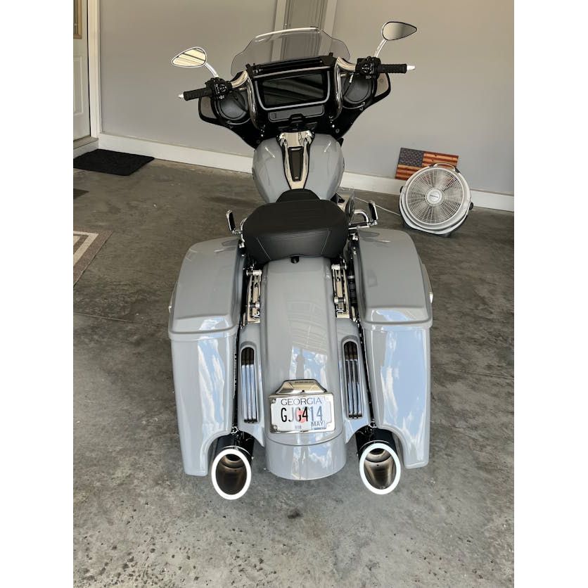 HogWorkz - Unpainted Stretched Rear Fender System for Harley Touring 2014-2024