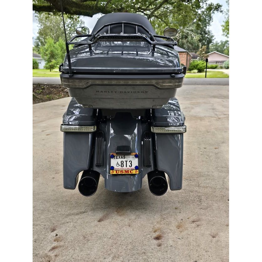 HogWorkz - Unpainted Stretched Rear Fender System for Harley Touring 2014-2024