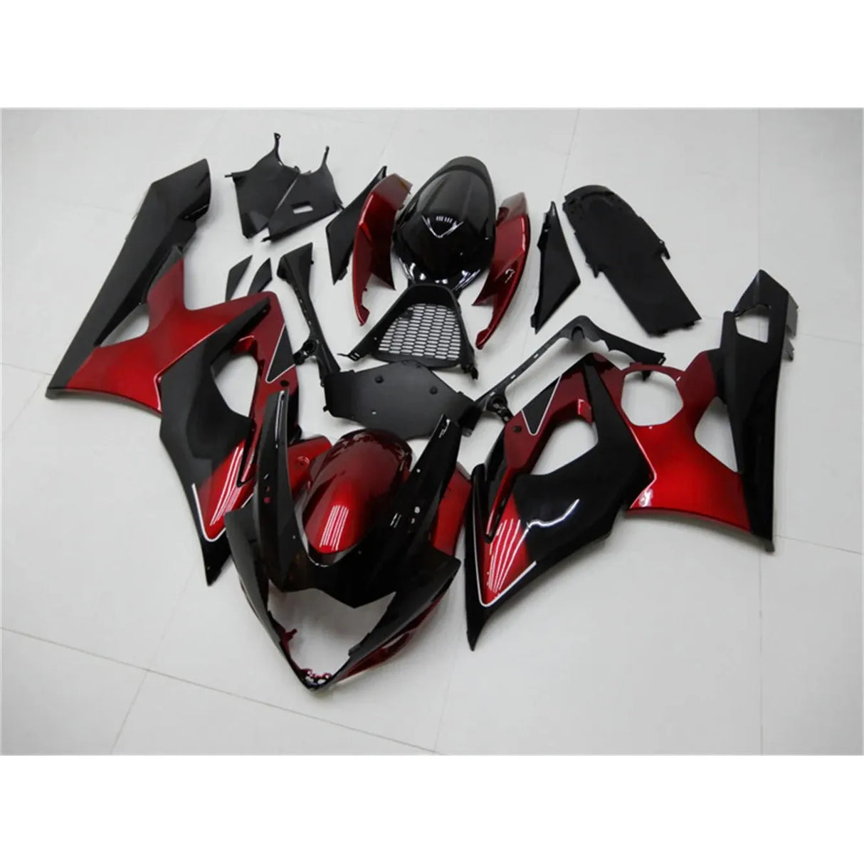 2005-2006 Suzuki GSXR 1000 Black Red Fairings