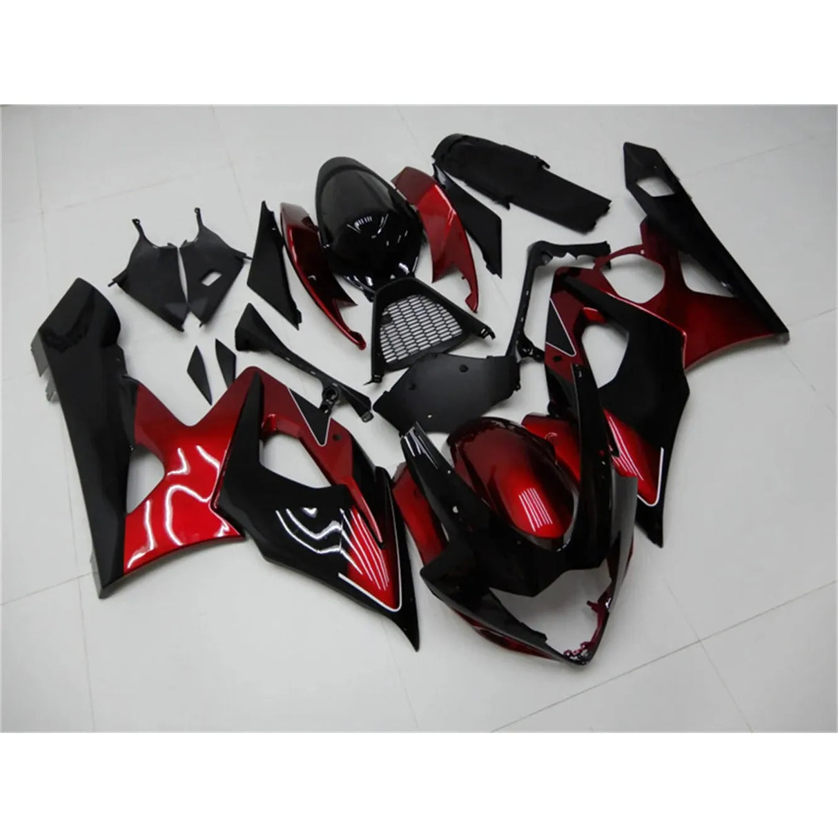2005-2006 Suzuki GSXR 1000 Black Red Fairings