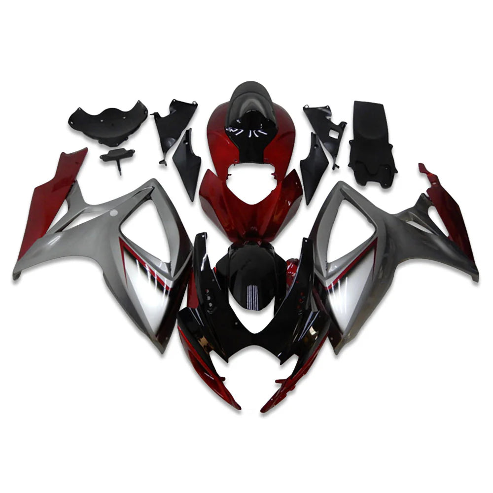2006-2007 Suzuki GSXR 600/750 Red Gray Fairings