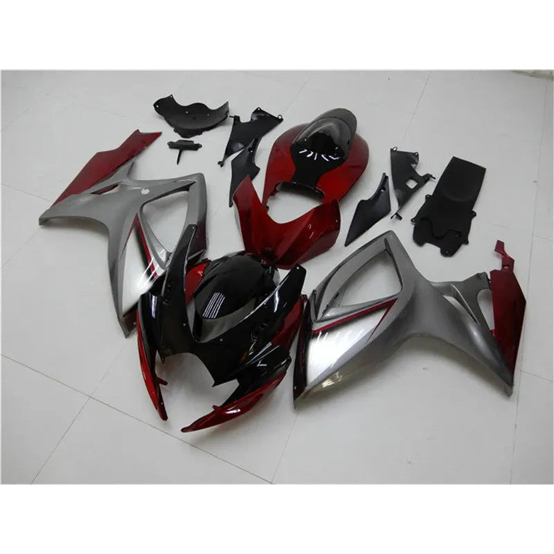 2006-2007 Suzuki GSXR 600/750 Red Gray Fairings