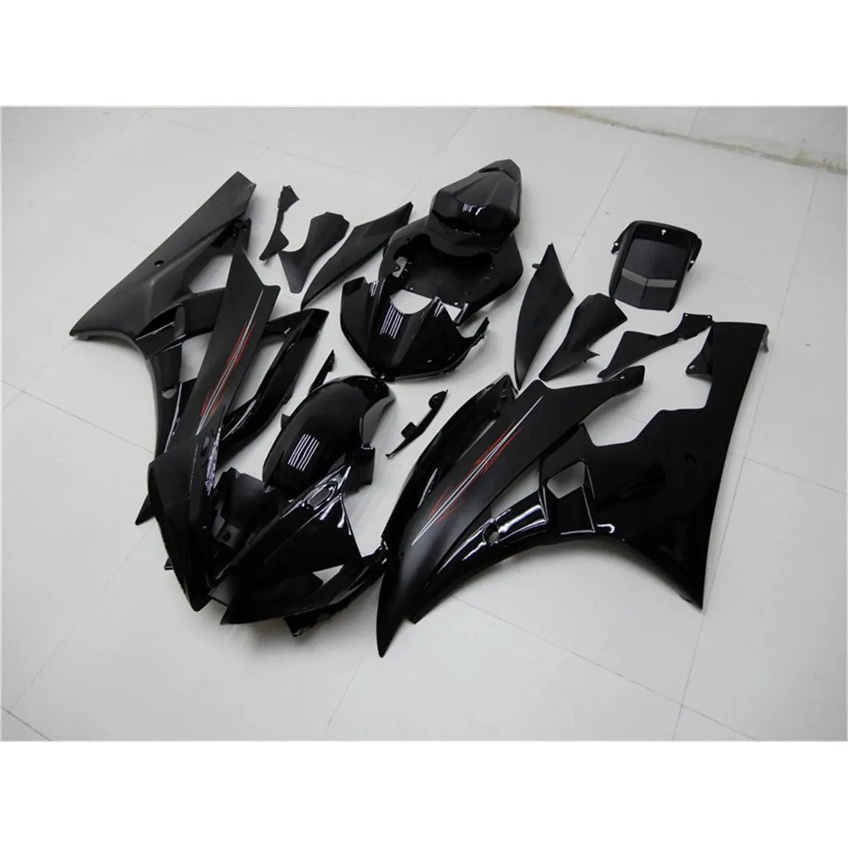 2006-2007 Yamaha YZF R6 Glossy Matte Black Fairings