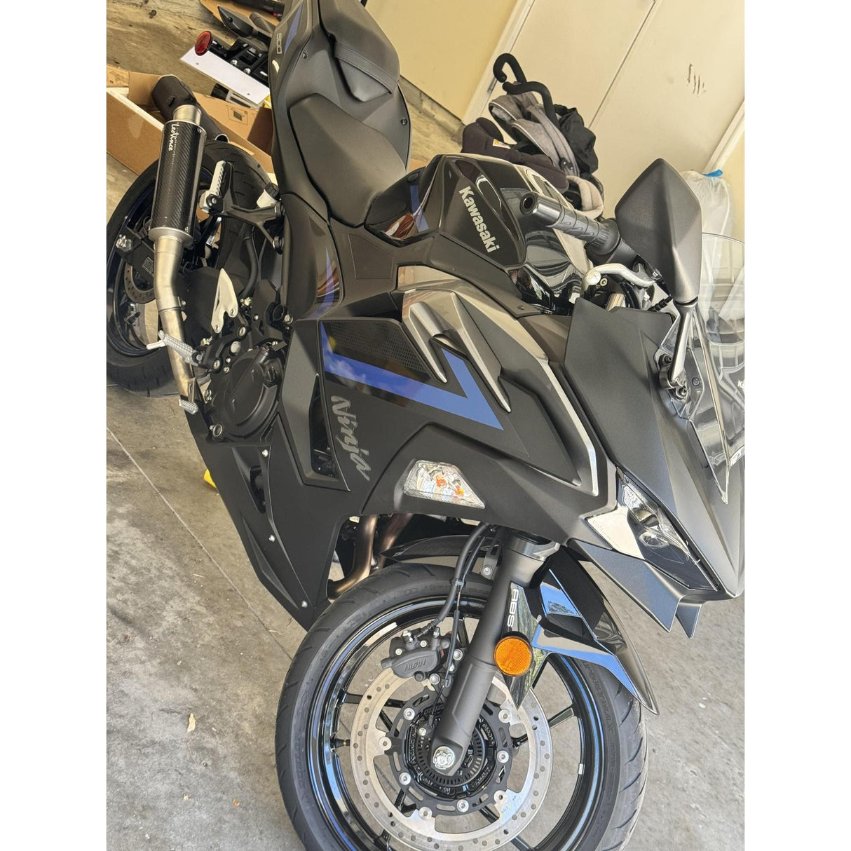 LeoVince GP Corsa Slip-On Exhaust - 2018-2025 Kawasaki Ninja 400 / Z400 / Ninja 500 / Z500