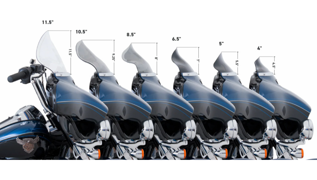 Klock Werks - 1998-2023 Road Glide - 8",12",14" Windshield Flare