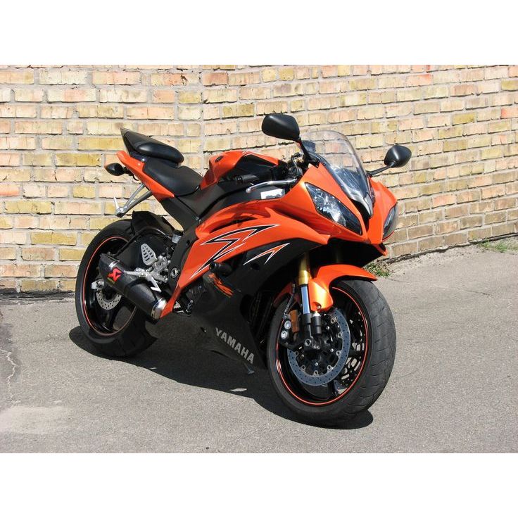 2008-2016 Yamaha YZF 600 R6 Orange Black Fairing Kit