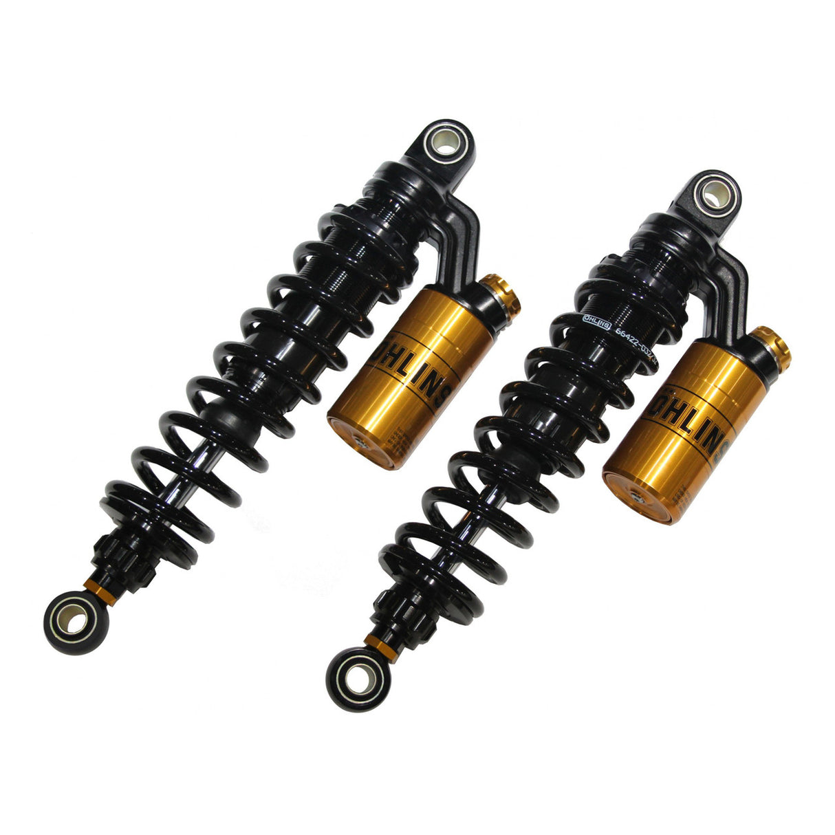Ohlins - 1991-2017 Harley Davidson Dyna FXD STX 36 Blackline Shock Absorber w/ Gold Accents