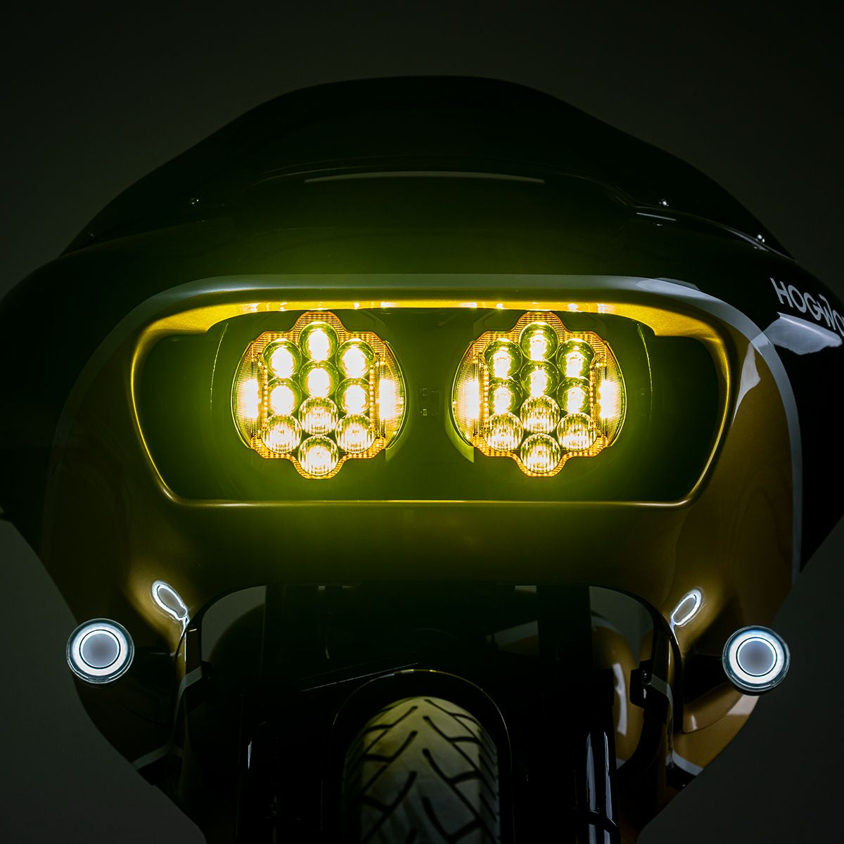 Hogworkz - Goldtooth Performance LED Headlight for Harley Road Glide 2015-2024