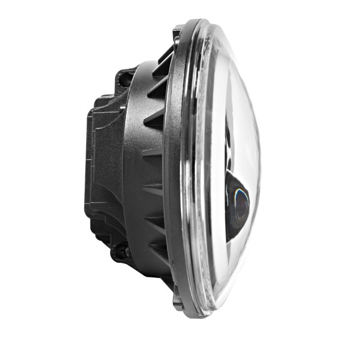HogWorkz - 7" Black LED Halomaker Headlight For Harley Softail 2018-2025