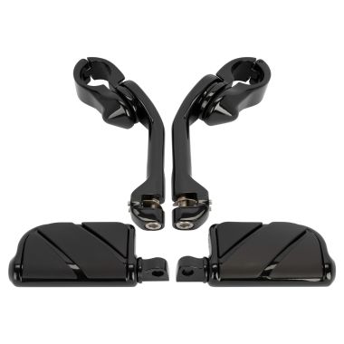 Hogworkz - Black Mustache Engine Guard / Crash Bar for Harley Dyna 2006-2017