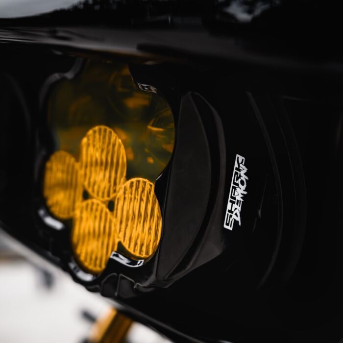 Custom Dynamics - 2015-2025 Harley Road Glide - Shark Demon Headlight and Fog Lamp Combo Kit