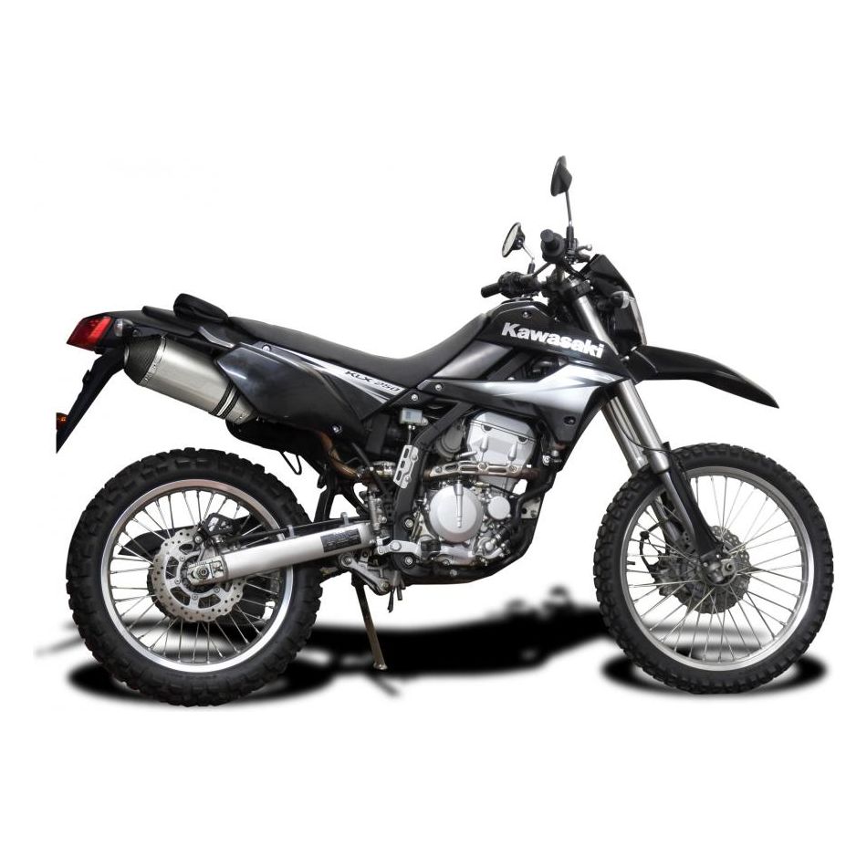 2009-2025 Kawasaki - KLX250 / KLX300 - Slip on 10 Inch Oval Titanium Muffler